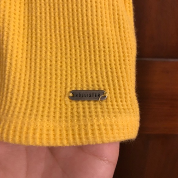 Yellow Waffle Knit Shirt - Picture 4 of 5